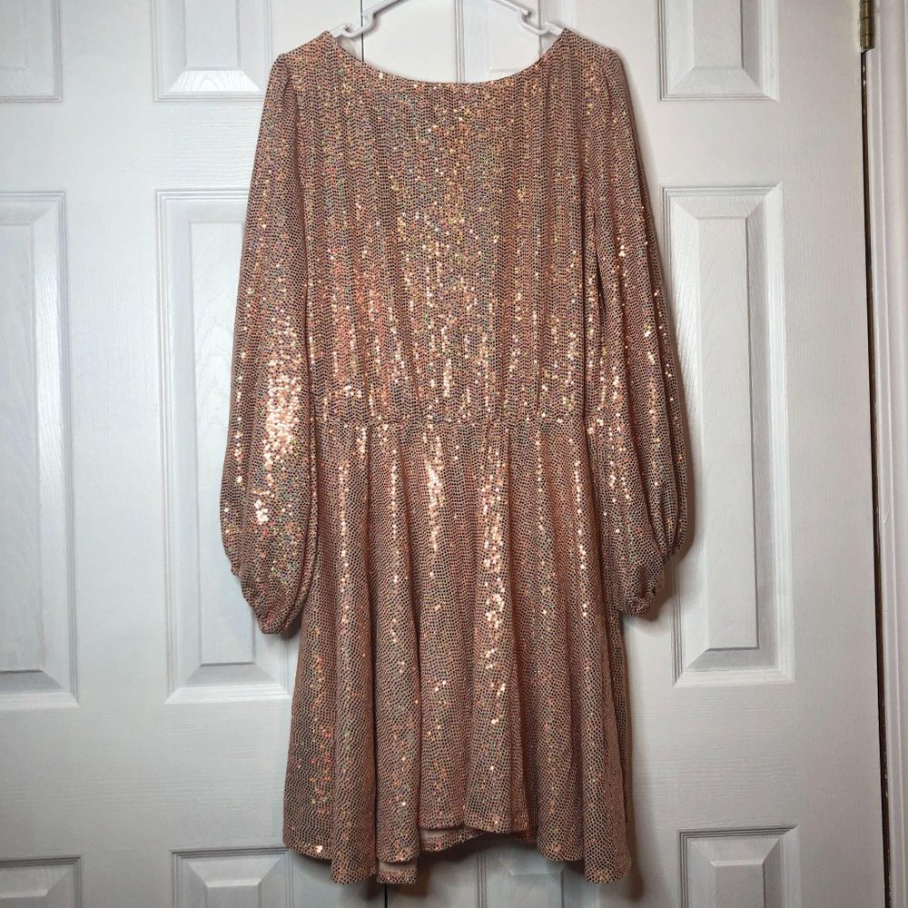Good Time USA Champagne Sparkle Dress 2x